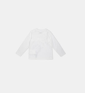 Flower Heart Printed Sweatshirt