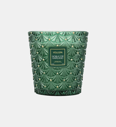 Noble Fir Garland 3-wick Hearth