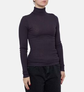 Samsoe High Neck Long-sleeve Top, Model View