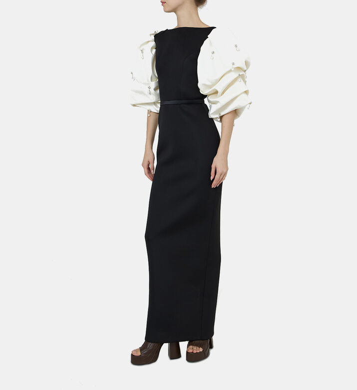 Puff Sleeve Maxi Dress