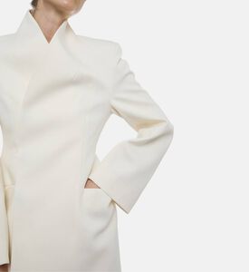 Source Unknown Long-sleeve Wrap Blazer, Model View