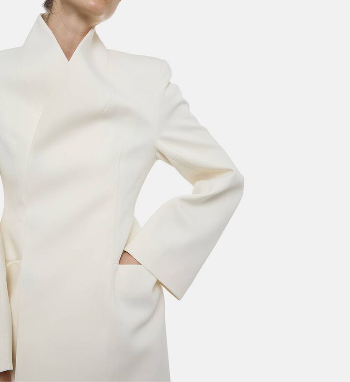 Source Unknown Long-sleeve Wrap Blazer, Model View