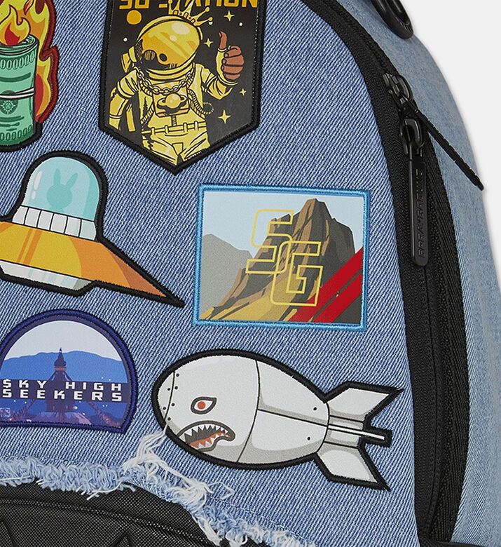 Sprayground Patchwork Zip Fastening Backpack, Packshot View