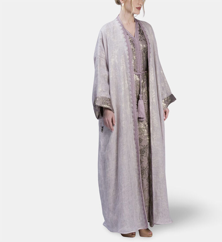 Moonlight Abaya, Pink, Model View