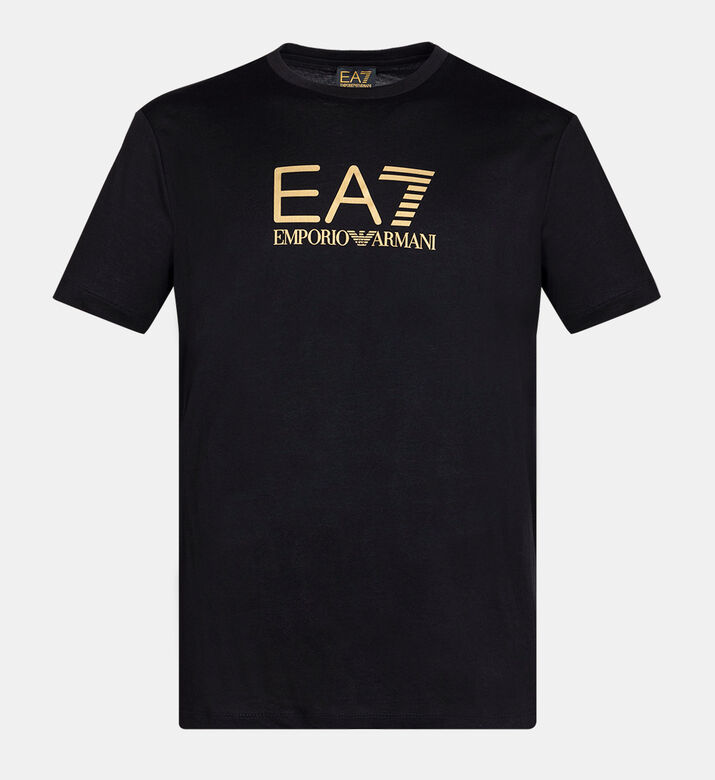 Cotton Gold Logo-print T-shirt
