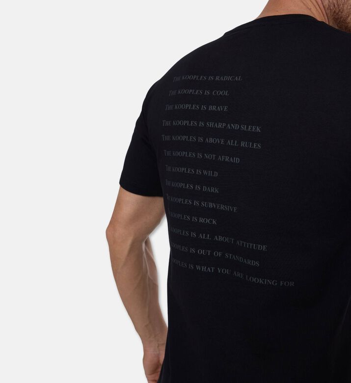 The Kooples Logo-print Regular-fit T-shirt, Model View