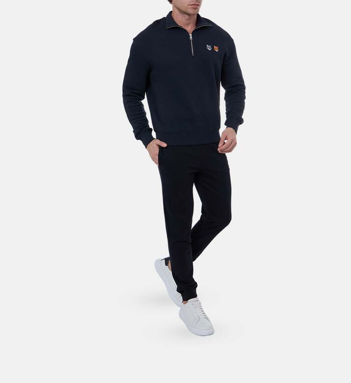 سويت شيرت بسحاب إغلاق وتطريز ثعلب سويت شيرت بسحاب إغلاق وتطريز ثعلب