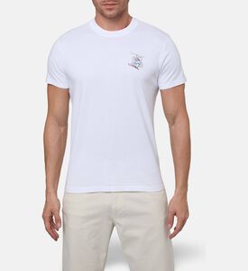 Maison Labiche Popincourt Skier-embroidery T-shirt, Model View
