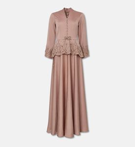 Suzy Matar Long Dress, Brown, S, Packshot View