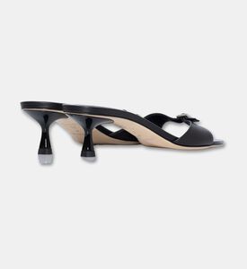 Studio Amelia Greta Leather Slip-on Mules, Black, Eu-40, Packshot View