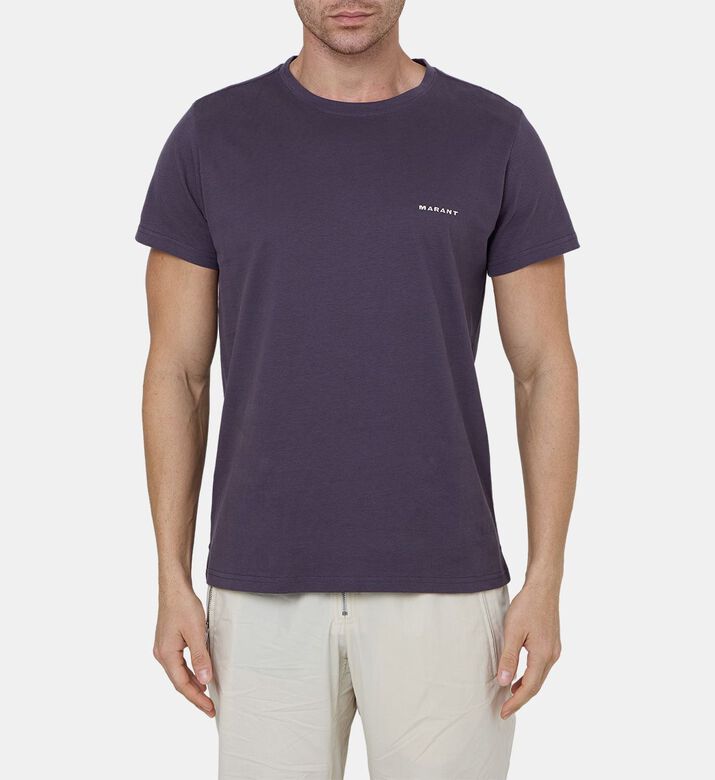 Zafferh Cotton Chest Logo T-shirt