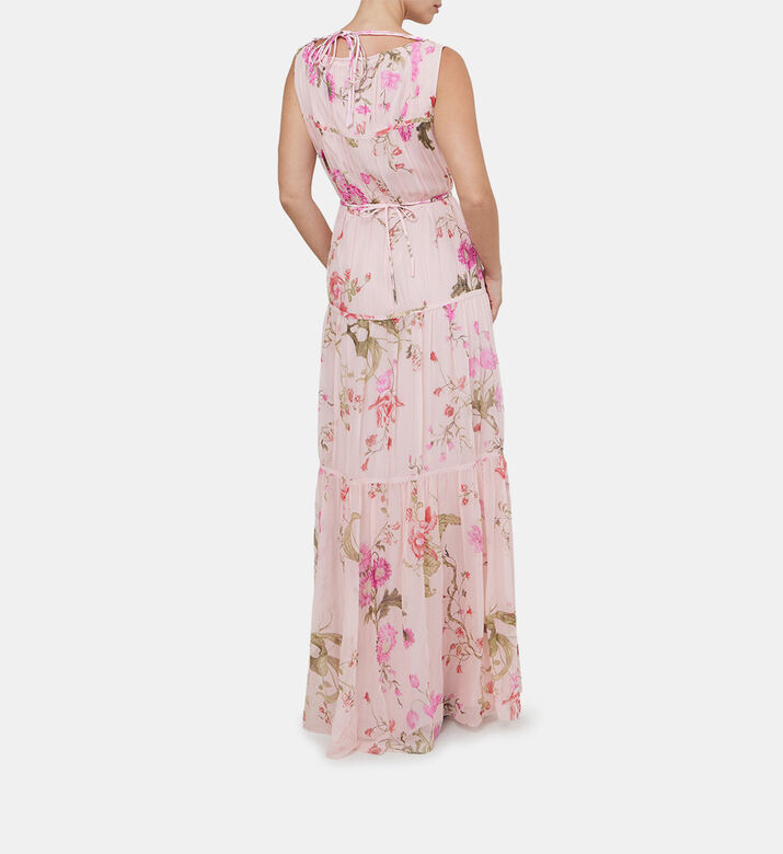 Tie-details Sleeveless Gown