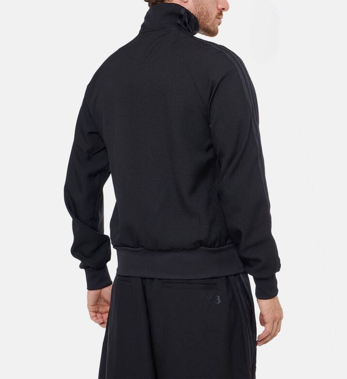 Y-3 Tonal Logo-detail Striped Jacket, Model View