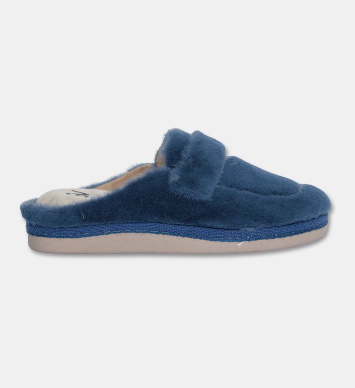 Salvi Flexible Faux-fur Slippers, Blue, Eu-41, Packshot View