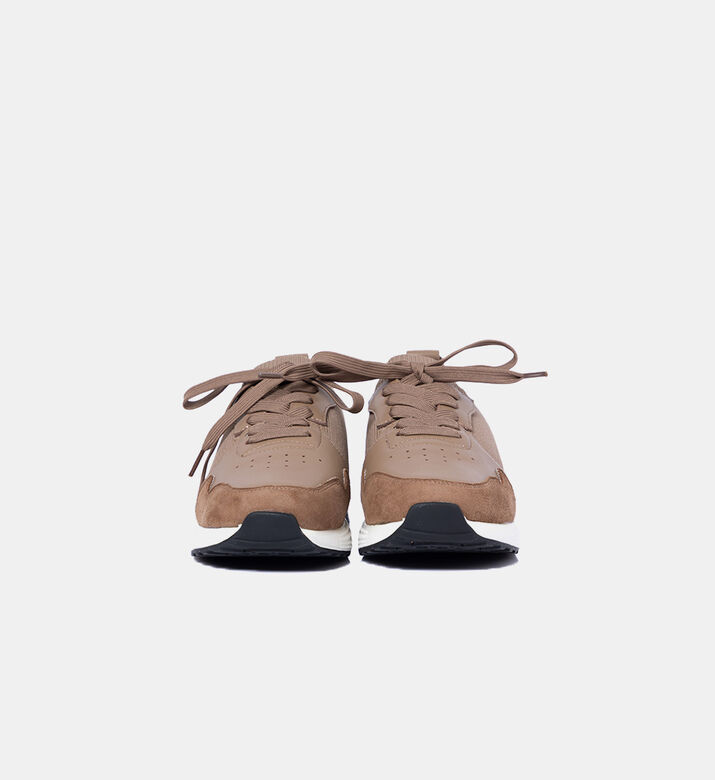 Baldinini Multi-texture Lace-ups Sneakers, Brown, Eu-41, Packshot View