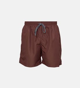 شورت سباحة بوبلين معالج