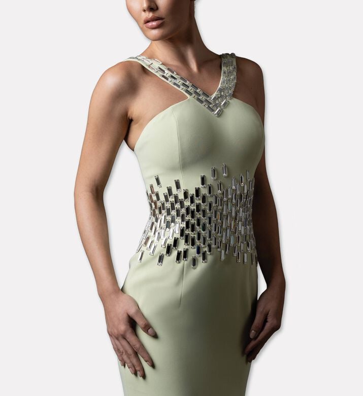 Jean Louis Sabaji Dress Crepe, Model View