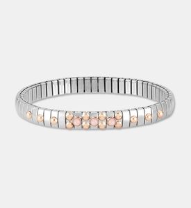Nomination Rose-gold Accents Light Pink Stone Inlays Bracelet, Packshot View