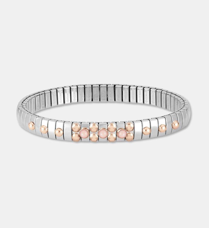 Nomination Rose-gold Accents Light Pink Stone Inlays Bracelet, Packshot View