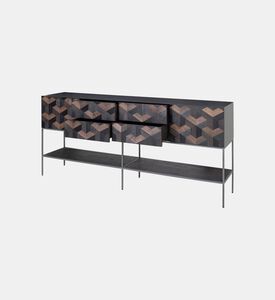 Illusion Oak Veneer Buffet Table