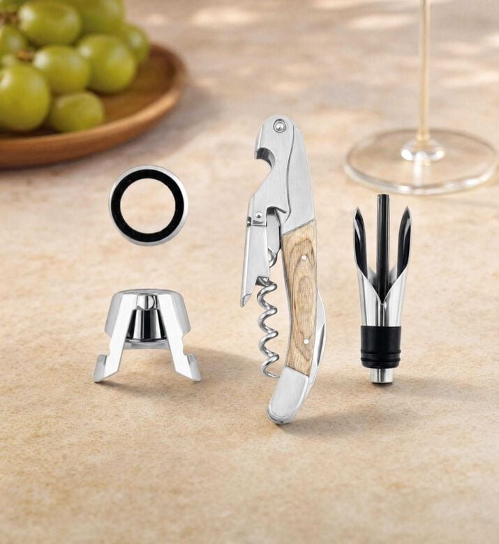 Legnoart Wine Plaza Wine Tasting Set, Model View