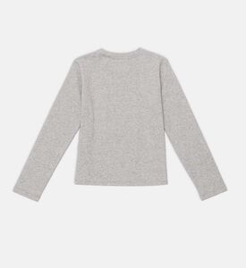 Pocket-detailed Rhinestone Embellished Sweater