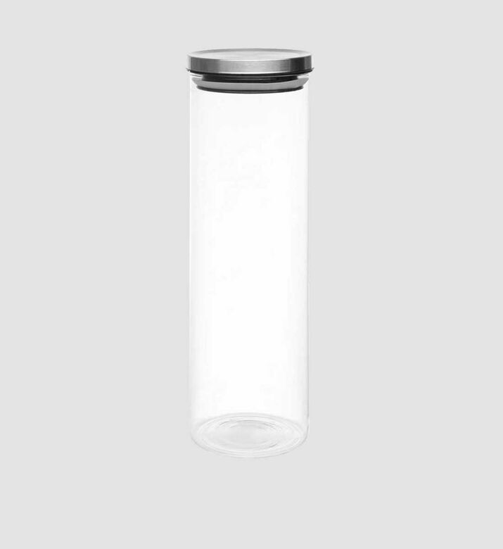 Glass Steel Lid Canister