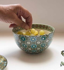 وعاء دائري بورسلين الأندلس م