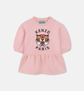 فستان قطن بحافة مدروزة