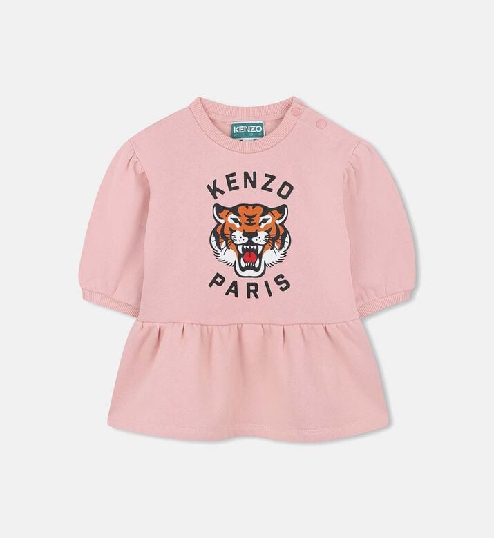 Cotton Gathered Hem Dress