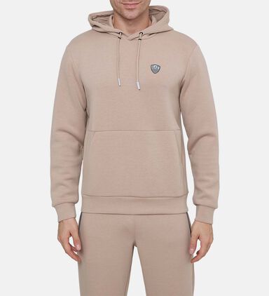 Cotton Chest Logo Hooded Sweatshirt