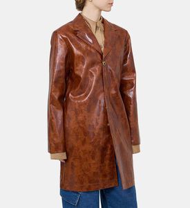 جاكيت سامانثا بجلد صناعي