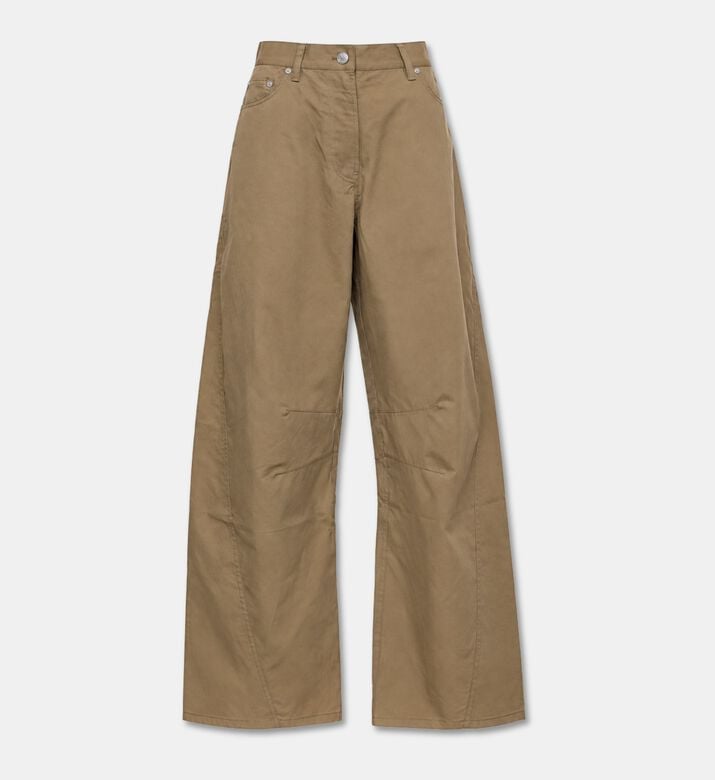 Samsoe Wide-leg Cotton Blend Trousers, Packshot View