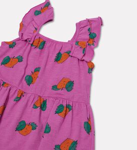 Bobo Choses Dress Tangerine, Packshot View