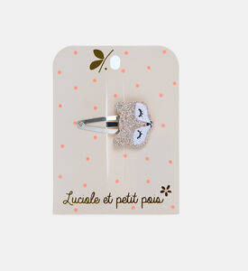 Glittered Fox Hair Clip