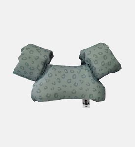 عوامة سباحة بشكل سترة بنقشة جلد نمر