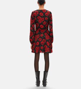 The Kooples All-over Floral-print Long-sleeve Dress, Model View