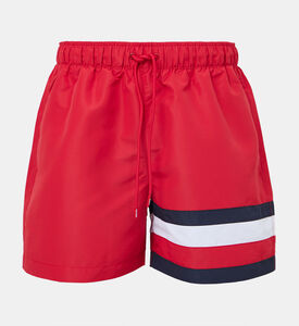 شورت سباحة بشعار جانبي