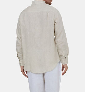 قميص ماريو كتان بصف أزرار