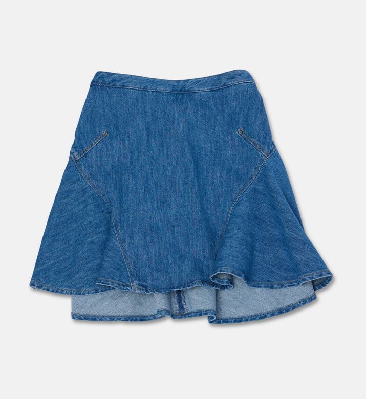 Givenchy Godet-detail Denim Skirt, Packshot View