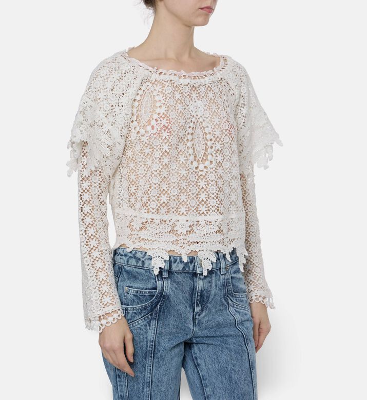 Isabel Marant Top Hyliana, Model View