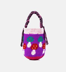 حقيبة كروشيه بشكل فطر