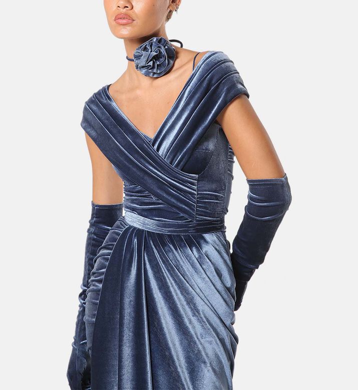 Zeena Zaki Dress, Dark-blue, Xl, Model View