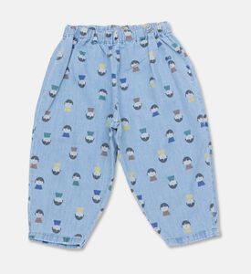 Bobo Choses All-over Doll-print Ruffled Collar Shirt Pants Pajama Set, Packshot View