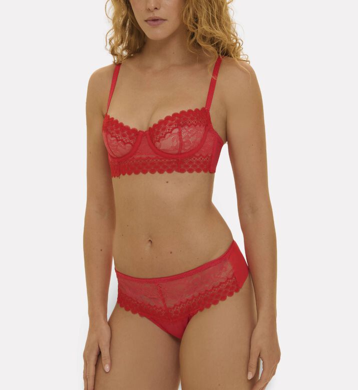 Simone Perele Shorty, Red, Xs, Model View