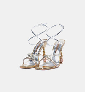 Metallic-finish High-heeled Sandals Metallic-finish High-heeled Sandals