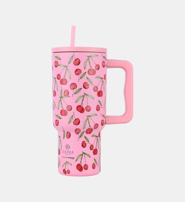 Estia Cherry Rose Xl Straw Tumbler, Packshot View