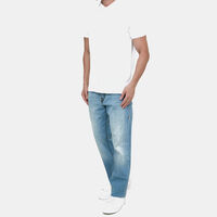 Classic-cut 5-pockets Denim Pants