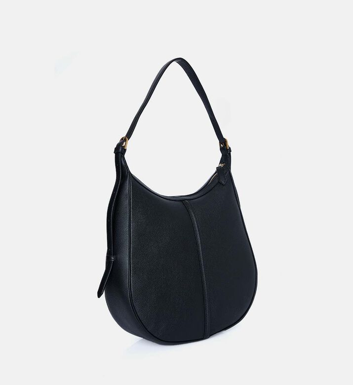 حقيبة هلالية كبيرة جلد