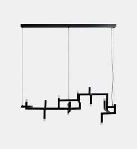 Elements Stainless Steel 8-bulbs Lamp